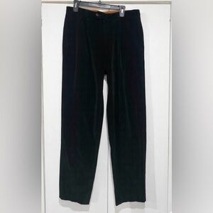 Paul and Shark Yachting Black Corduroy Pants Mens 36/EU 52 Straight Fit pleated